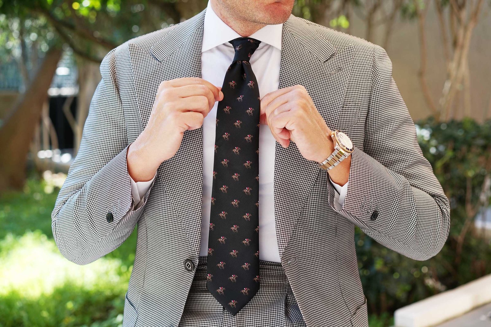 OTAA Black Racehorse Necktie photo 2