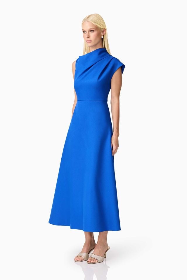 Elliatt Rafaela Midi Dress - Blue photo 4