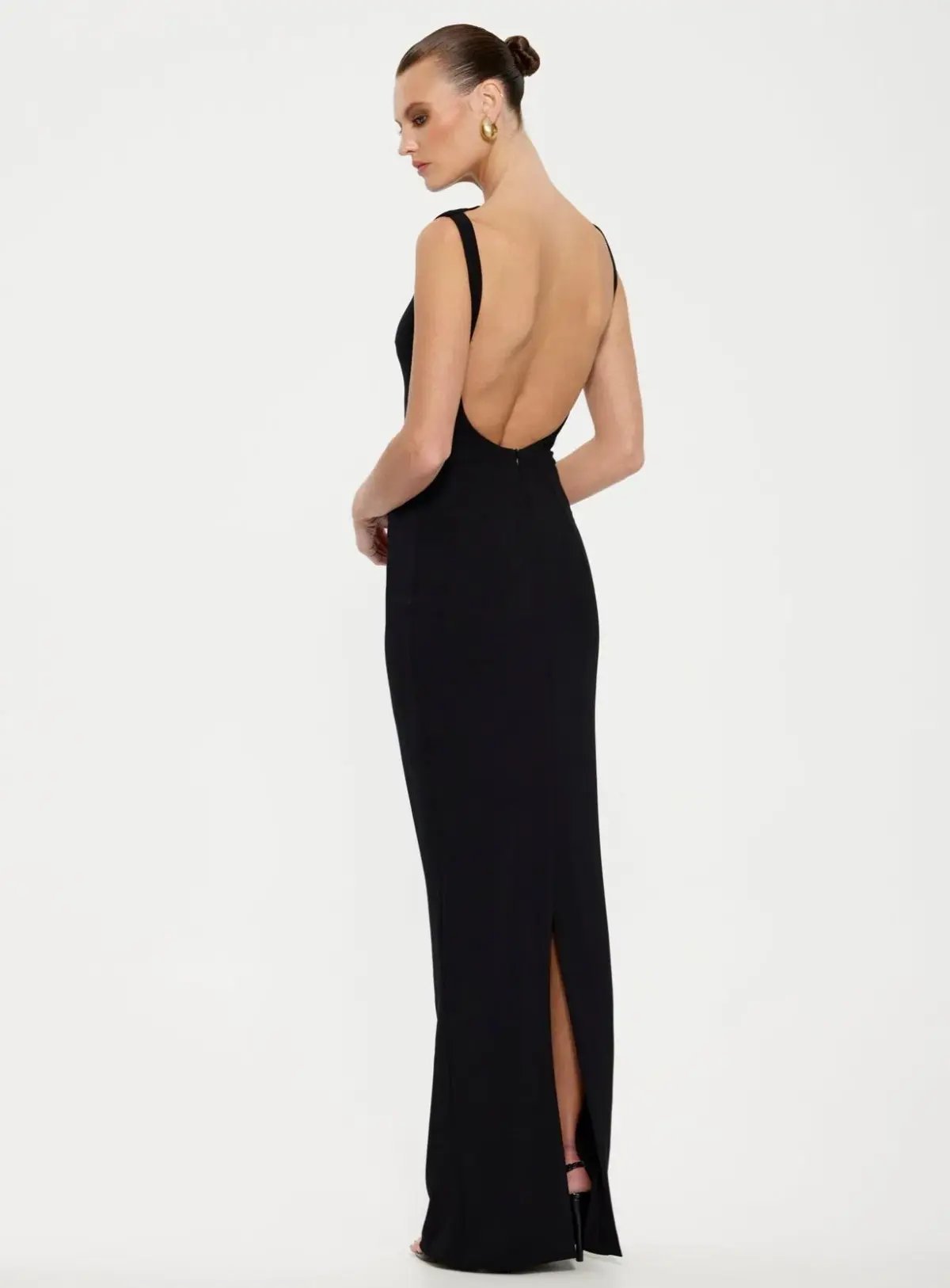 Effie Kats Verona Gown Black Size AU 10 photo 3