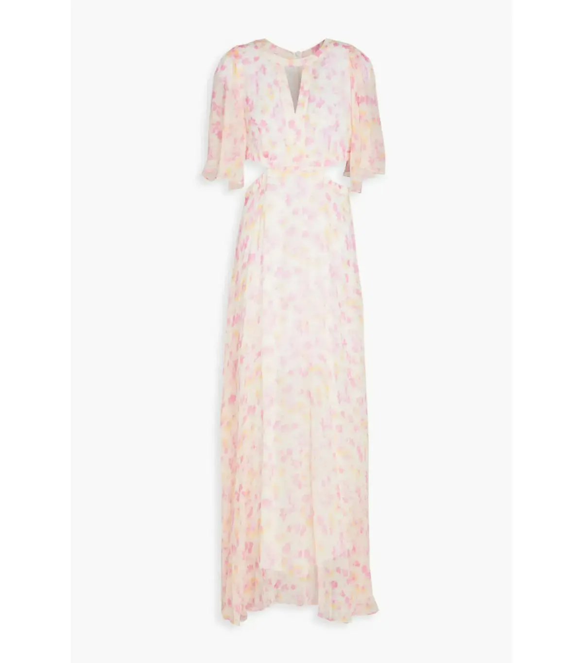 Maje Cutout Georgette Maxi Dress Printed Size 36 / AU 8 photo 3