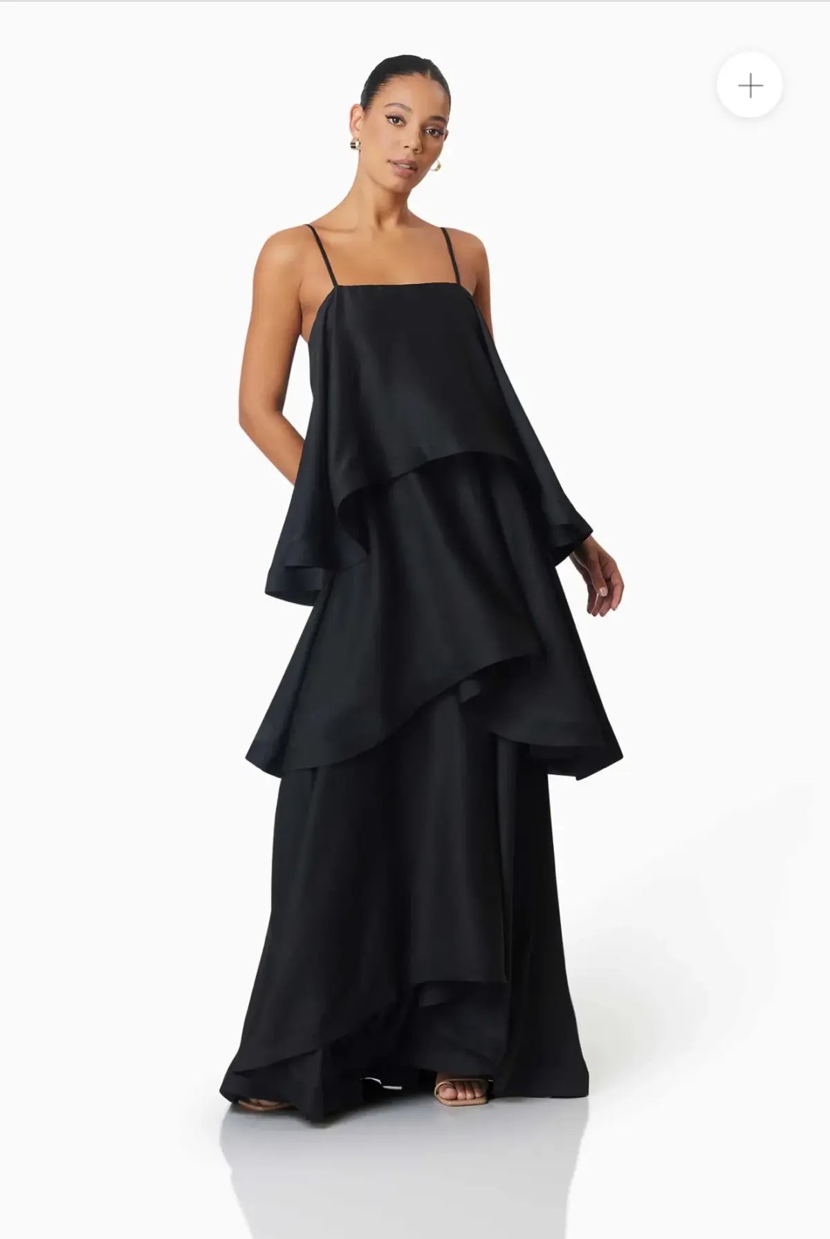 Elliatt - Tilly Tiered Maxi Dress in Black photo 3