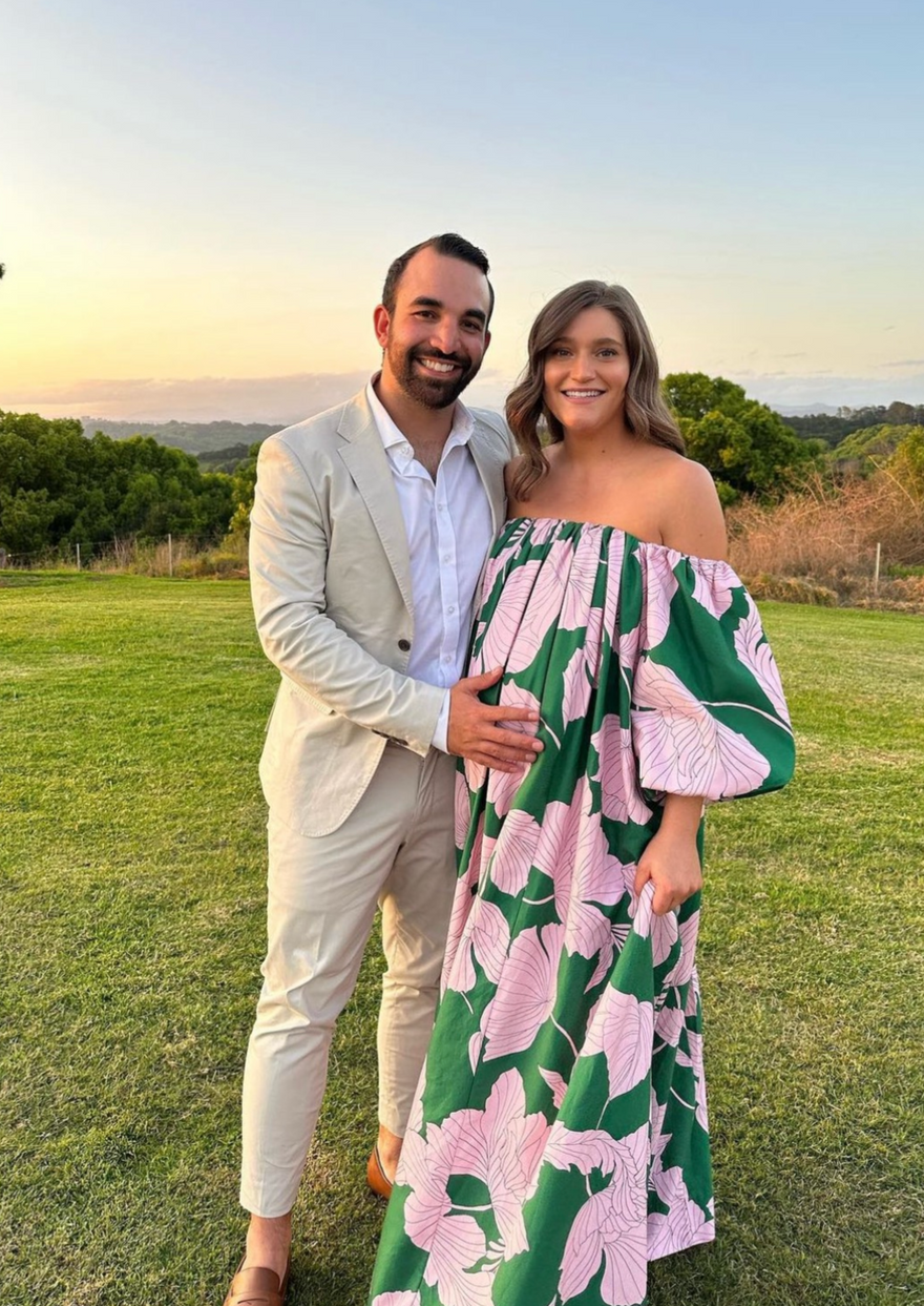 Rachel Gilbert Violet Printed Gown photo 4