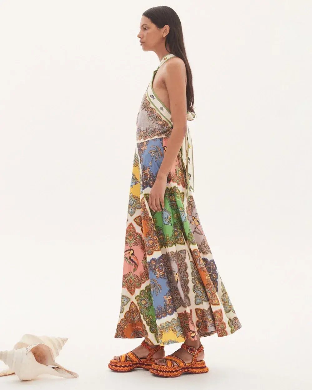 Alemais Trippy Troppo Halter Midi Dress Multi Size 12 photo 7