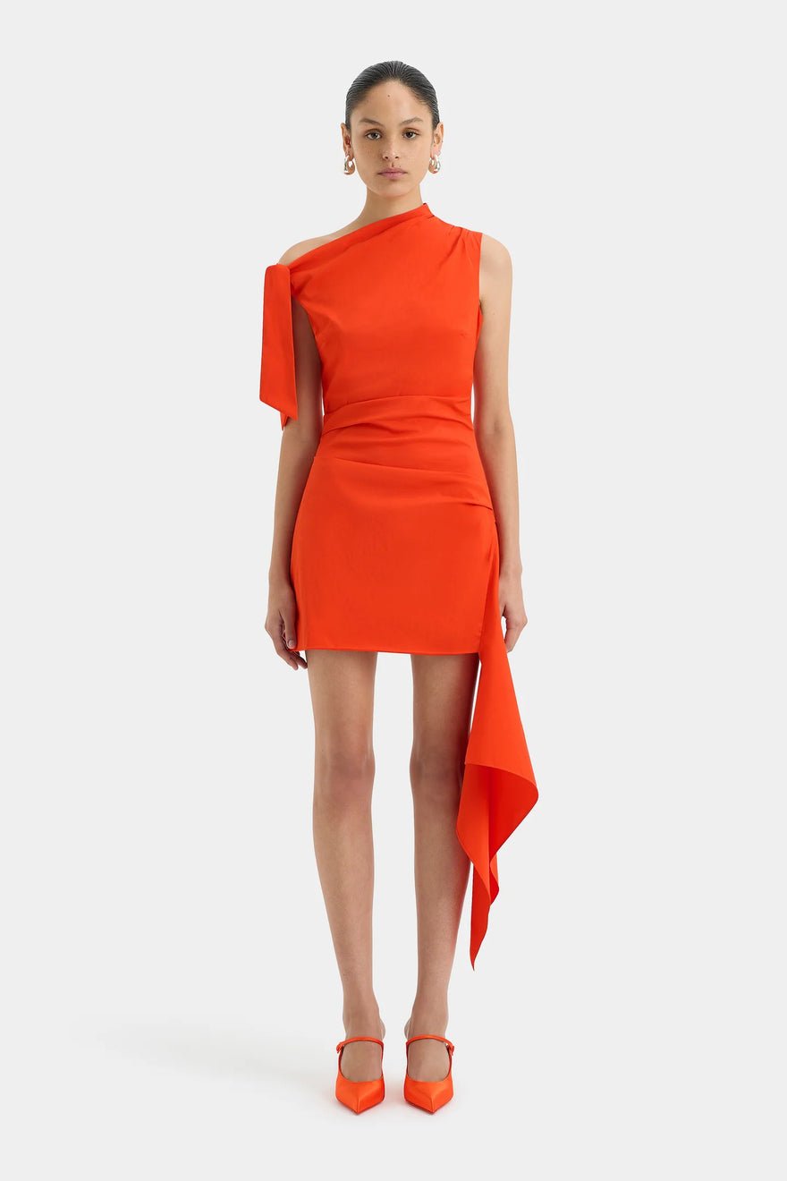 Sir The Label Dahlia Mini Dress - Tangerine photo 2