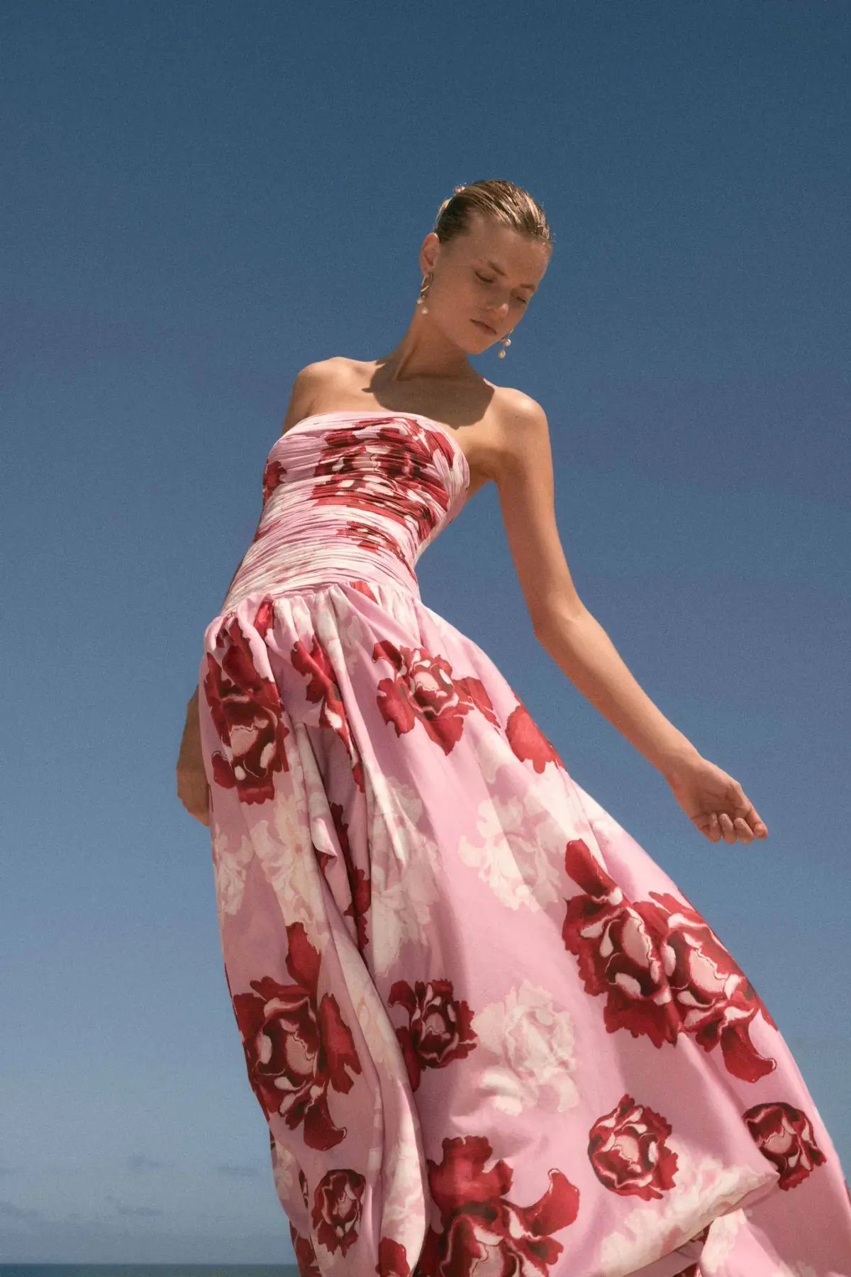 Aje Behold Maxi Dress in Pink Boldly Blooming Size AU 14 photo 5