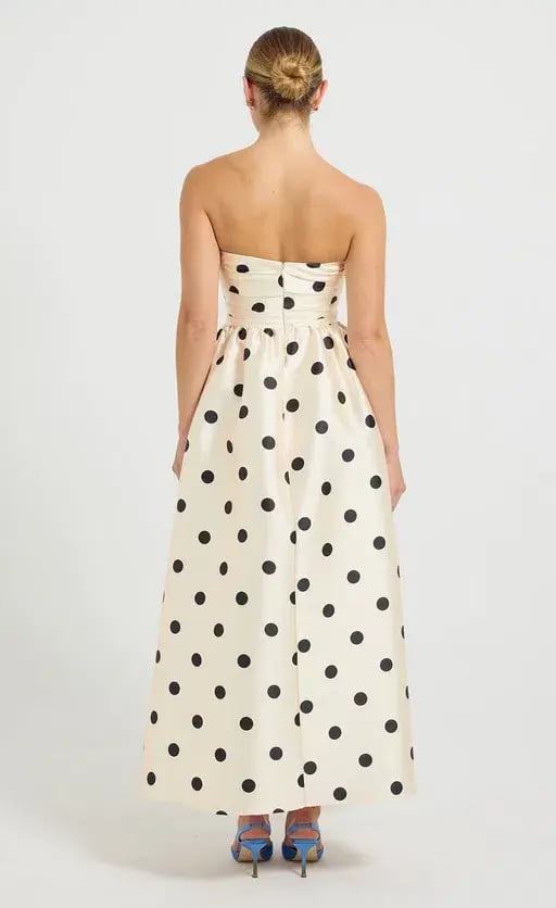 Pasduchas Dottie Strapless Midi Dress size 10 photo 3