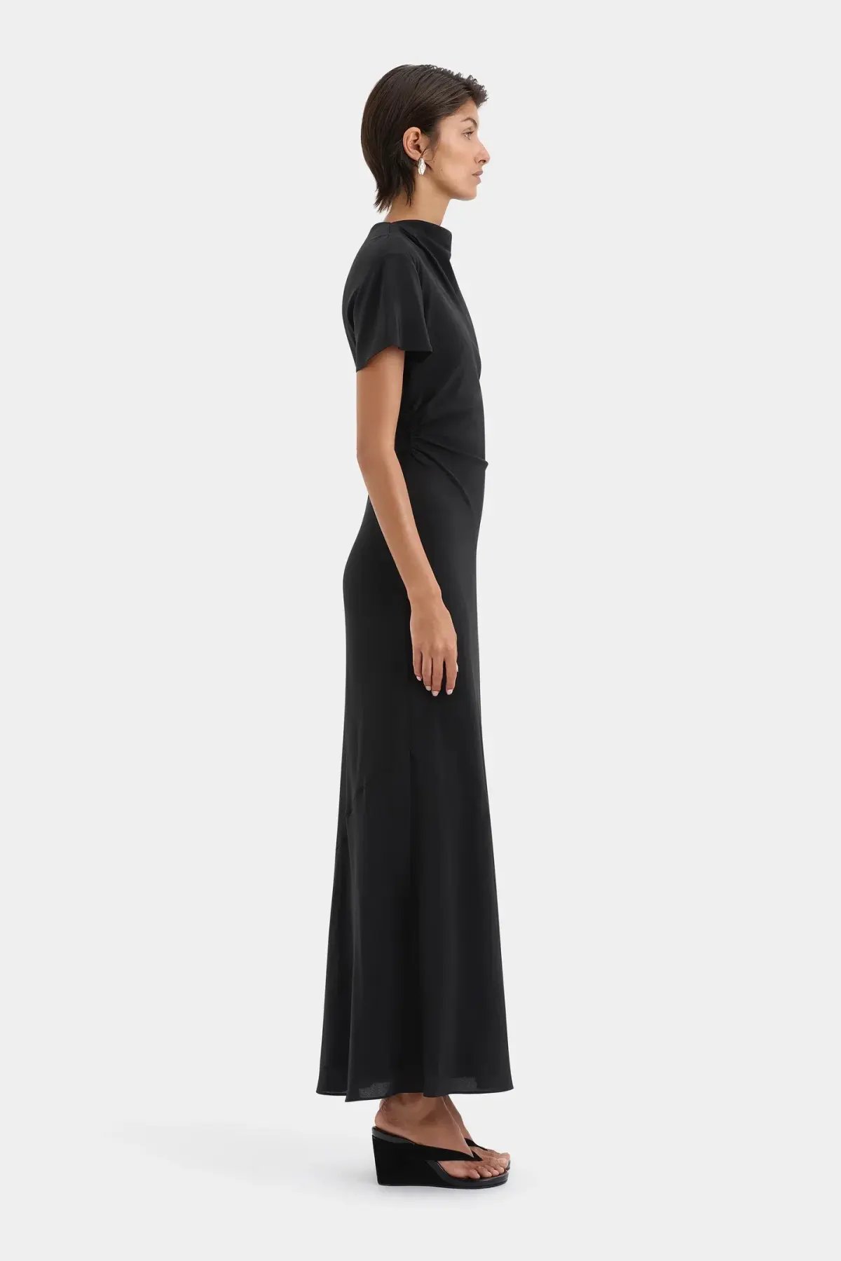SIR Seameadow Bias Dress Black Size 12 photo 3