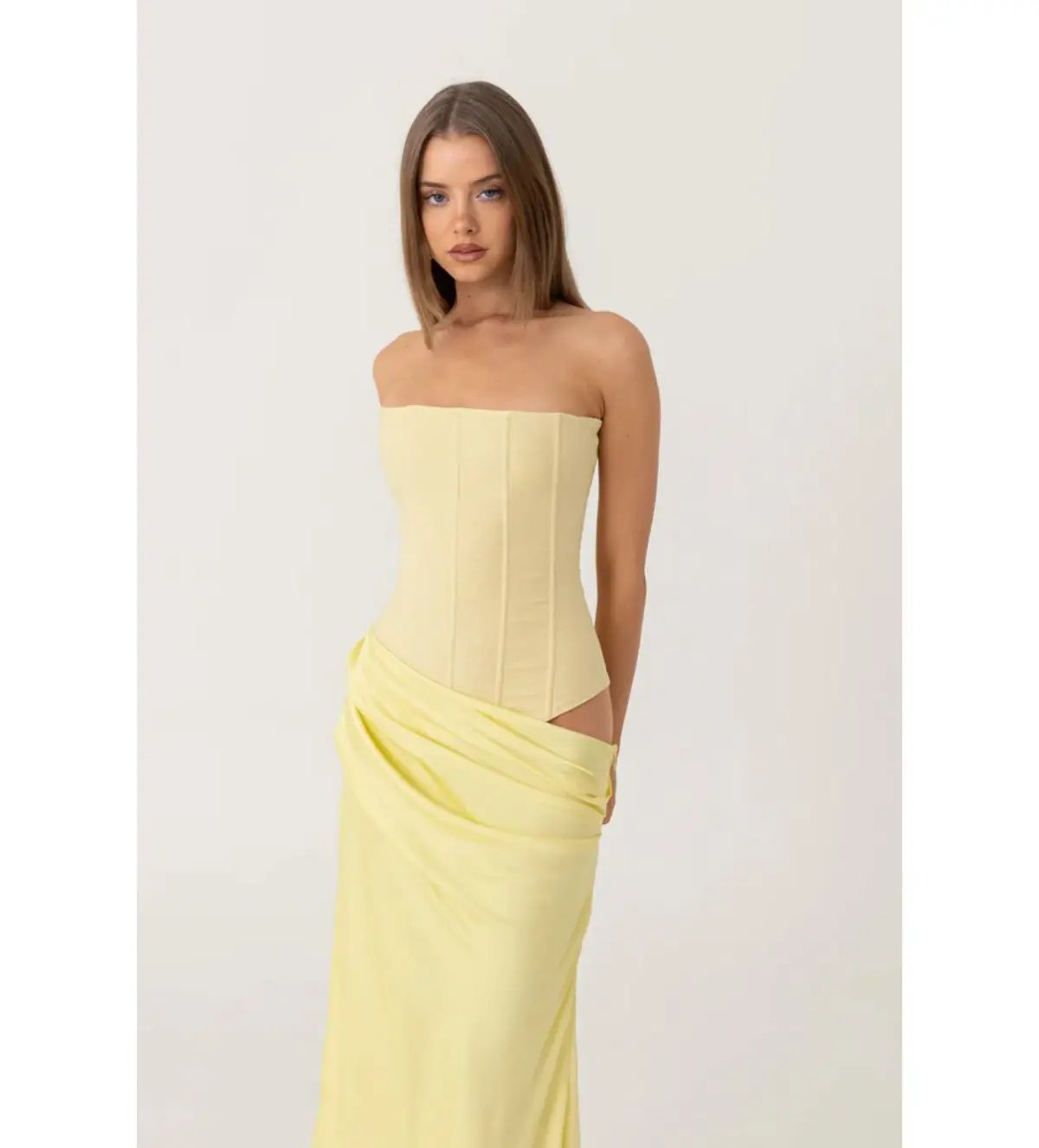 HNTR the label Huxley Gown Lemon Size AU 8 photo 5