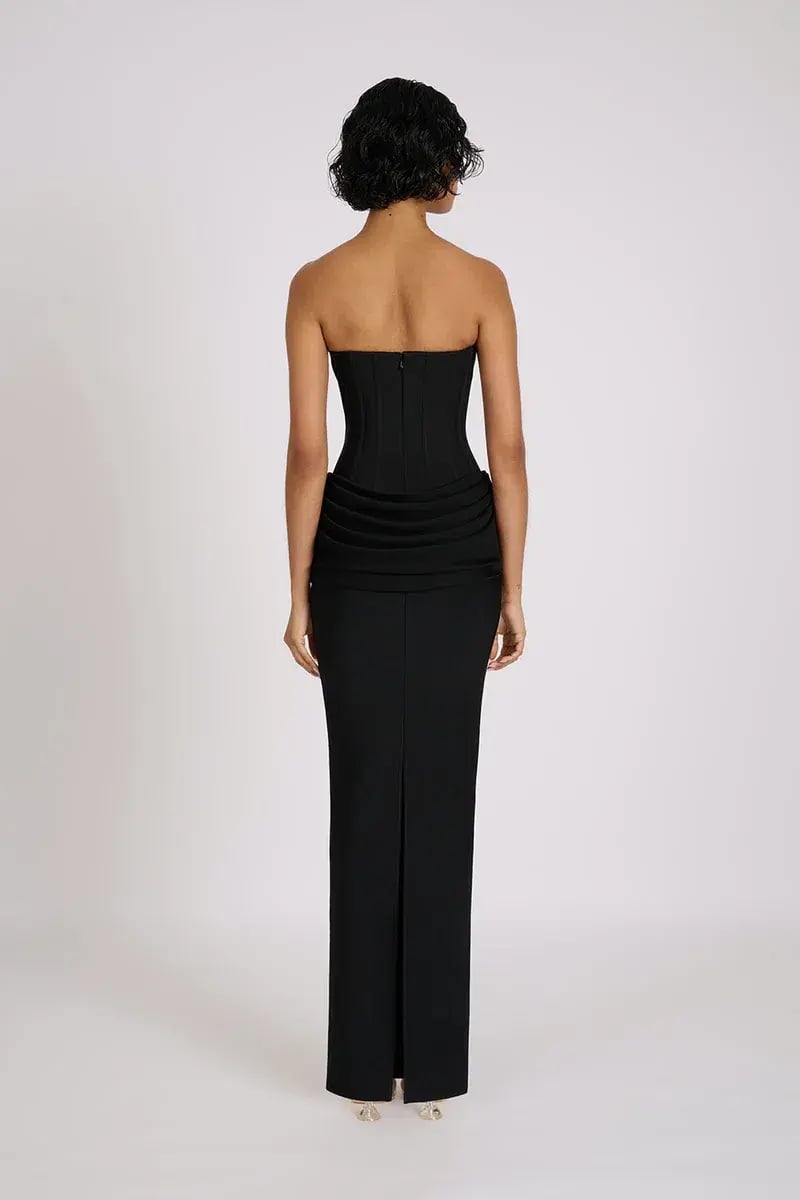 Eliya The Label Hilda Gown Maxi Black Size AU 12 photo 2