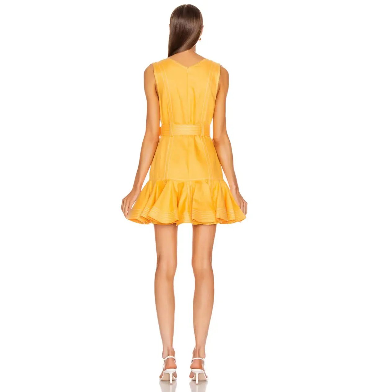 Zimmermann Super Eight Safari Mini Dress in Mango Size 0P / AU 6 photo 3