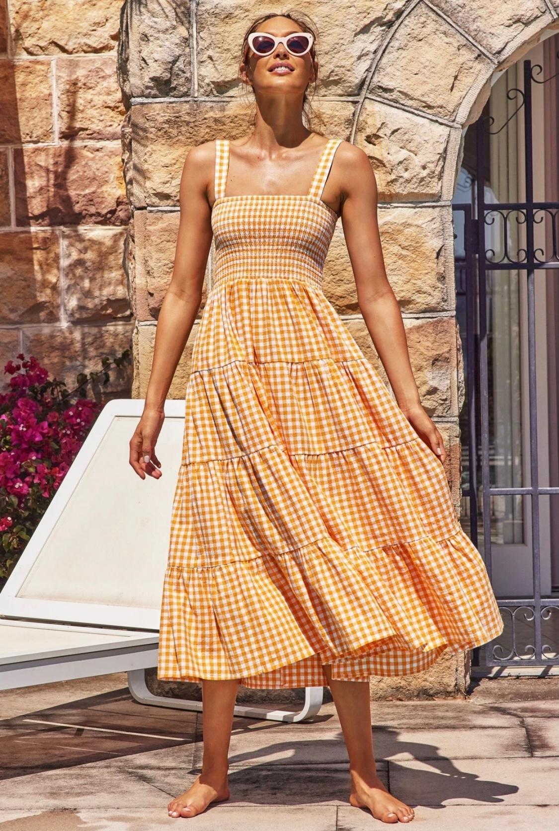 Savannah Dress (apricot) photo 3