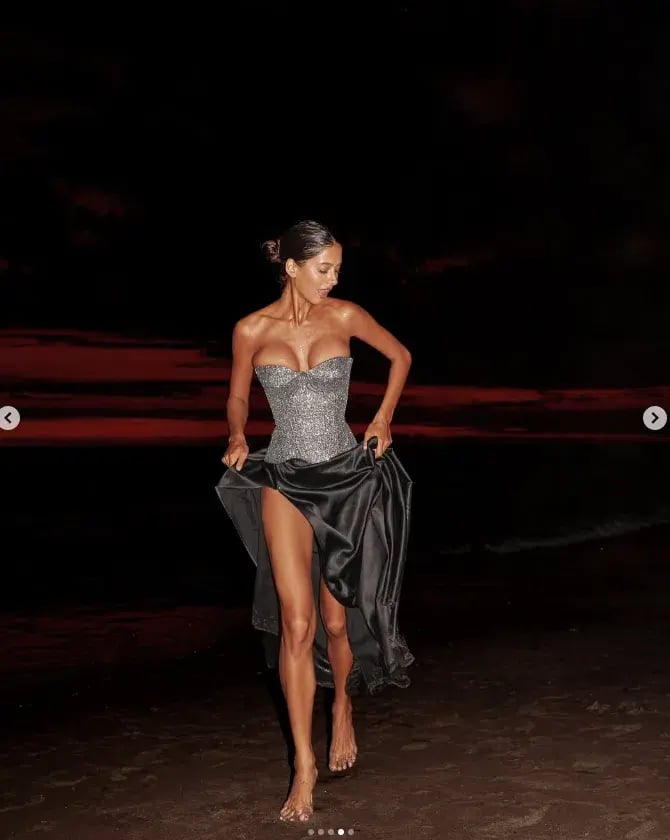 Tsarskaya Sparkling Silver Corset Shine & Black Skirt Wind Melody Size 10 photo 2