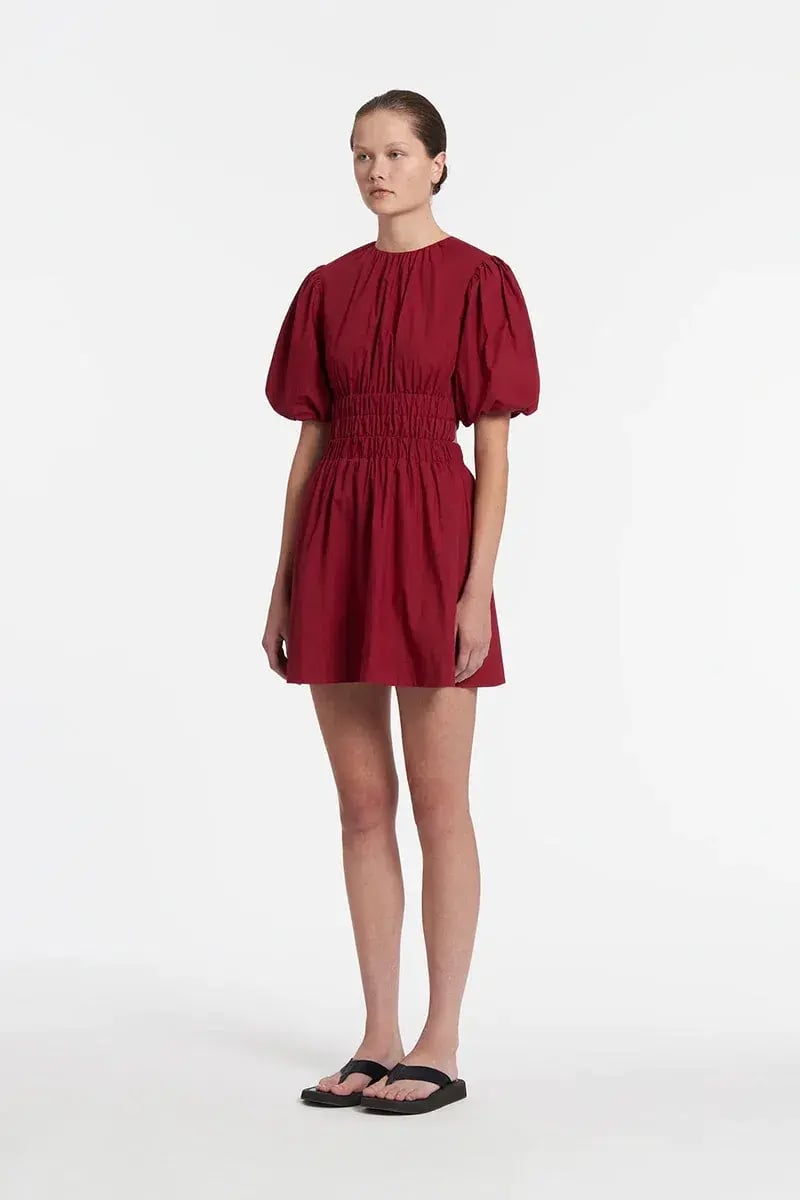 Sir the Label Dion Open Back Mini Dress in Plum Size 0 / AU 6 photo 2