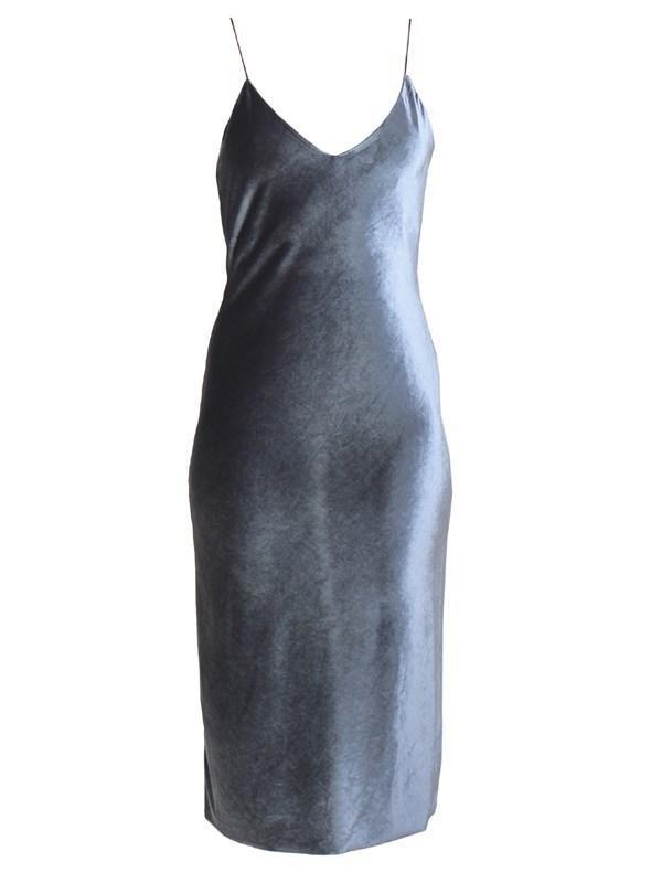 Bec & Bridge Shadow Velvet Dress Blue Size AU 8 photo 4