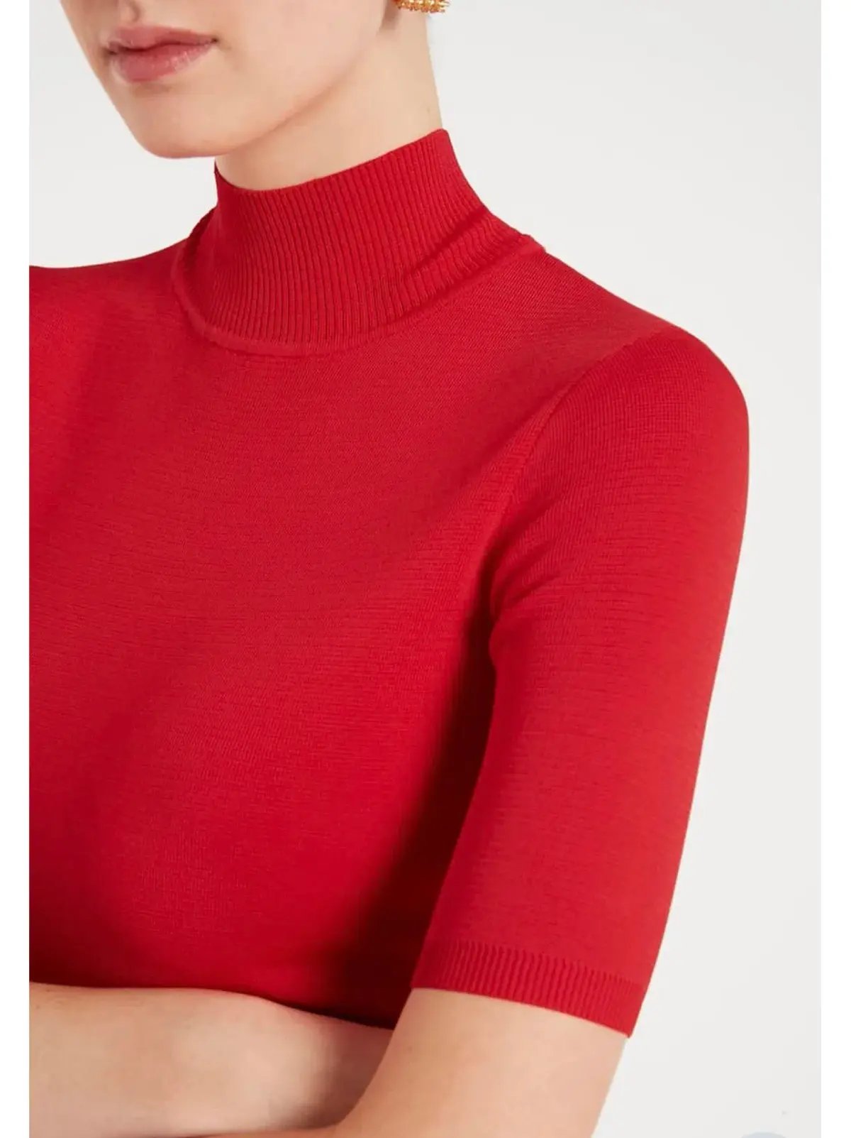 Rebecca Vallance Agnes Knit Dress Red Size 8 photo 2