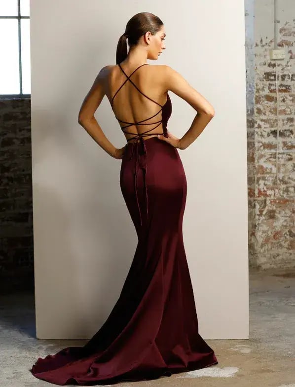Jadore JX1101 Formal Dress Berry Size 4 photo 3