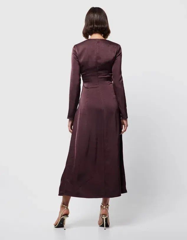 Mossman The Colossal Midi Dress Dark Cherry Size 6 photo 3