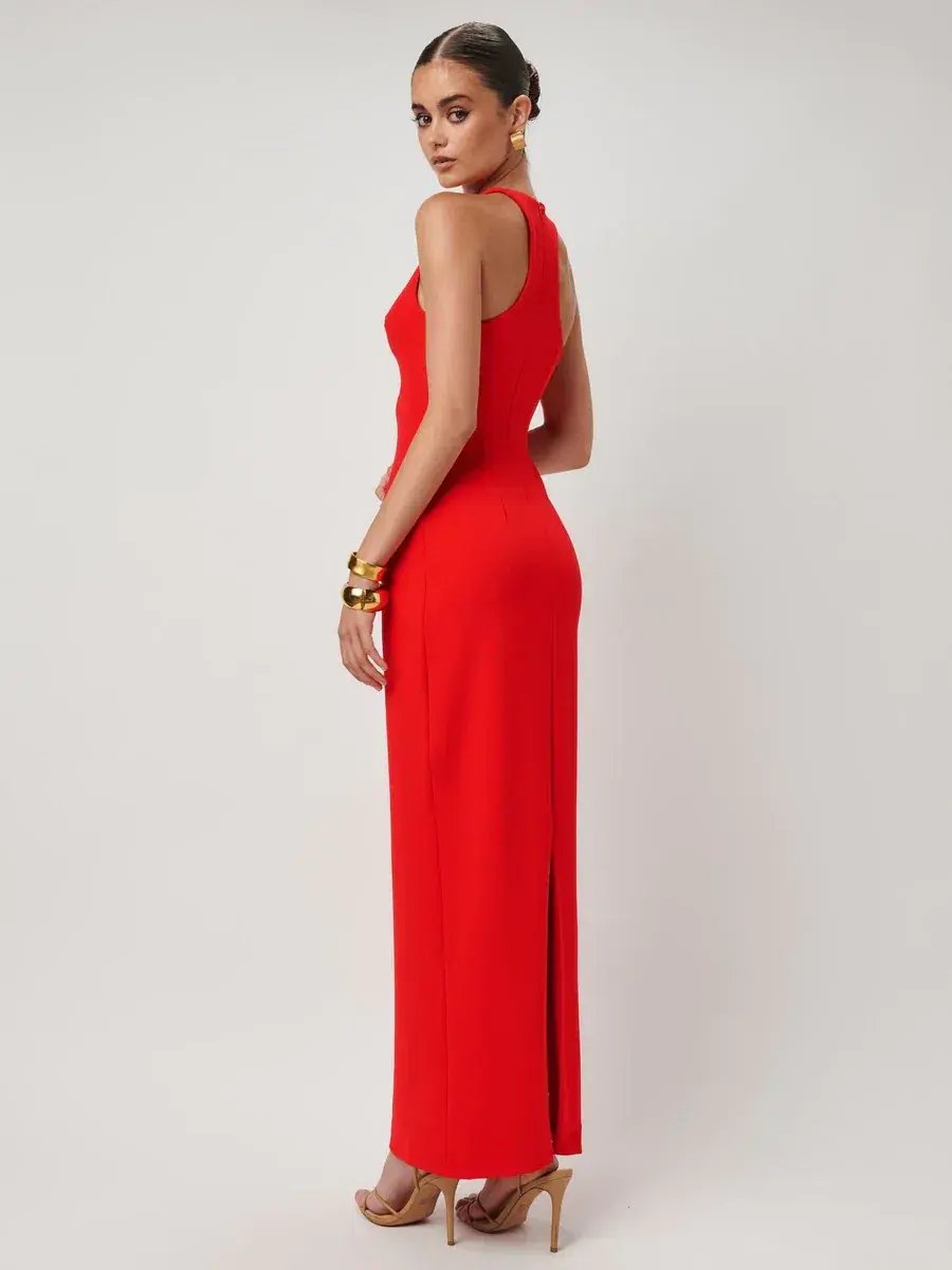 Effie Kats Eiza Gown Red Size 8 photo 4