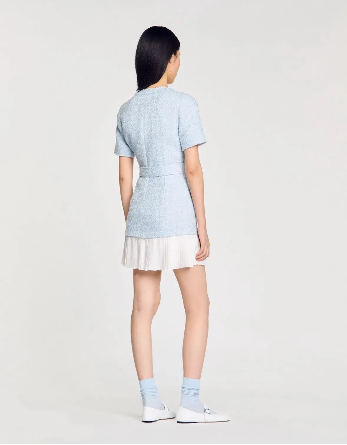 Sandra Joie Mini Dress Sky Blue Size 38 / AU 10 photo 3