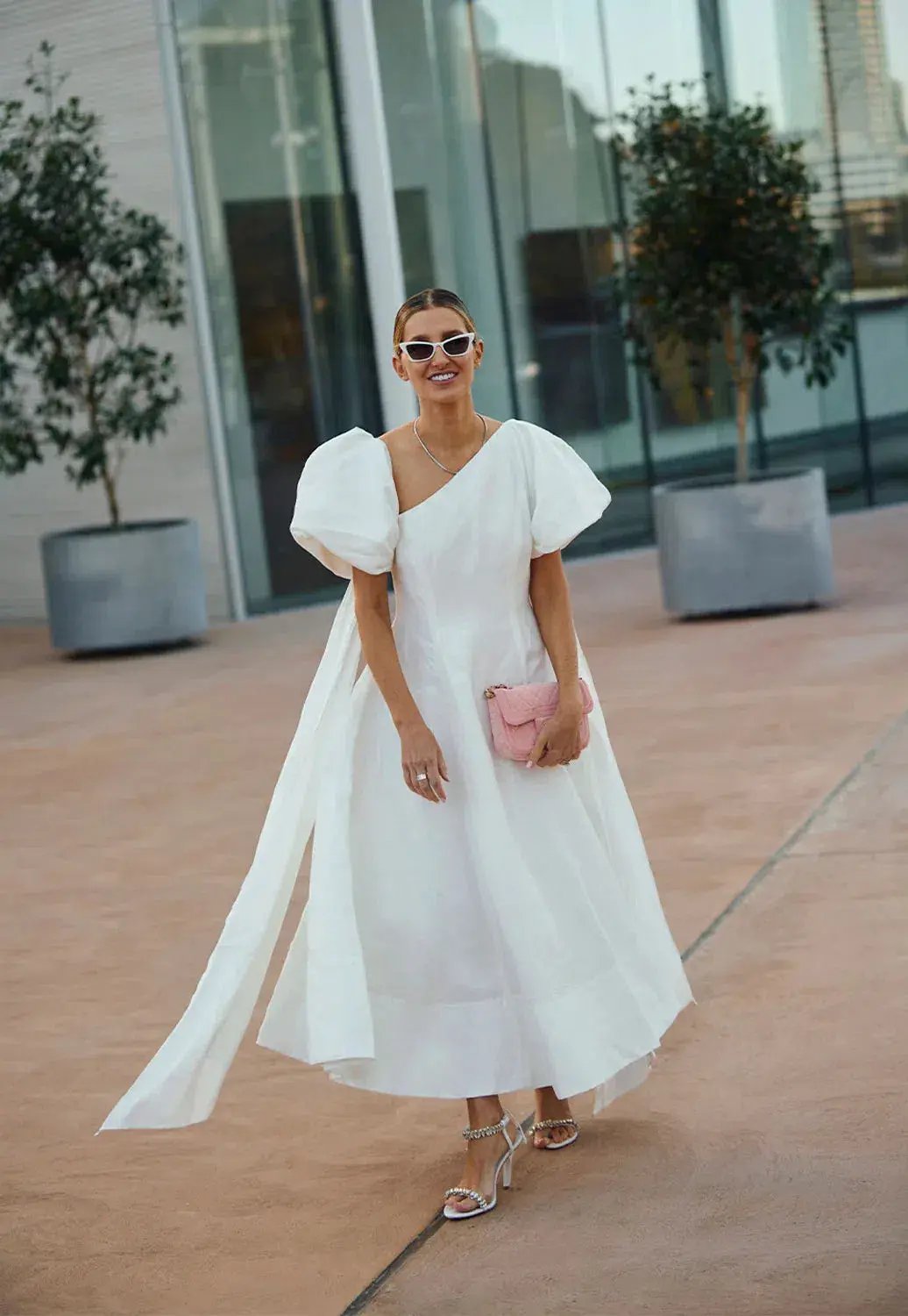 Aje Arista Tulip Sleeve Midi Dress Ivory Size AU 16 photo 7