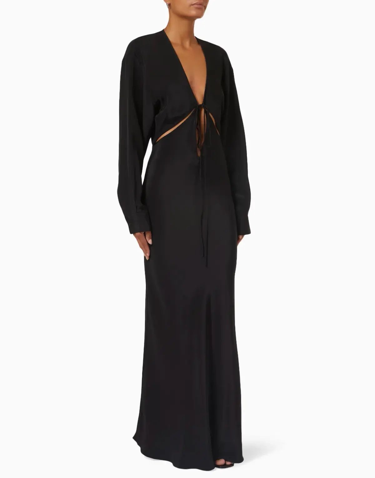 Christopher Esber Triquetra Maxi Dress Black Size 6 photo 2