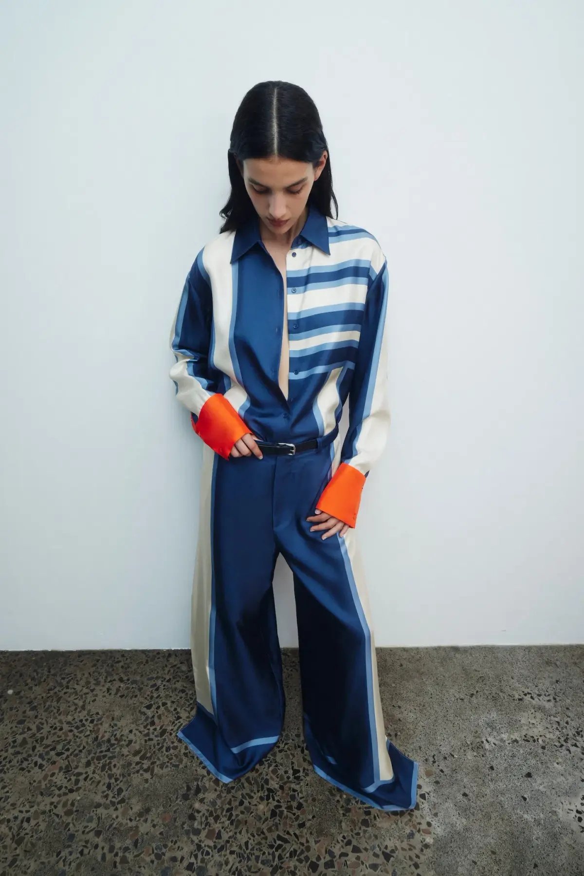 Sir The Label Dazed Shirt Size 0 / AU 6 and Belted Pant Size 2 / AU 10 in Studio Print photo 4