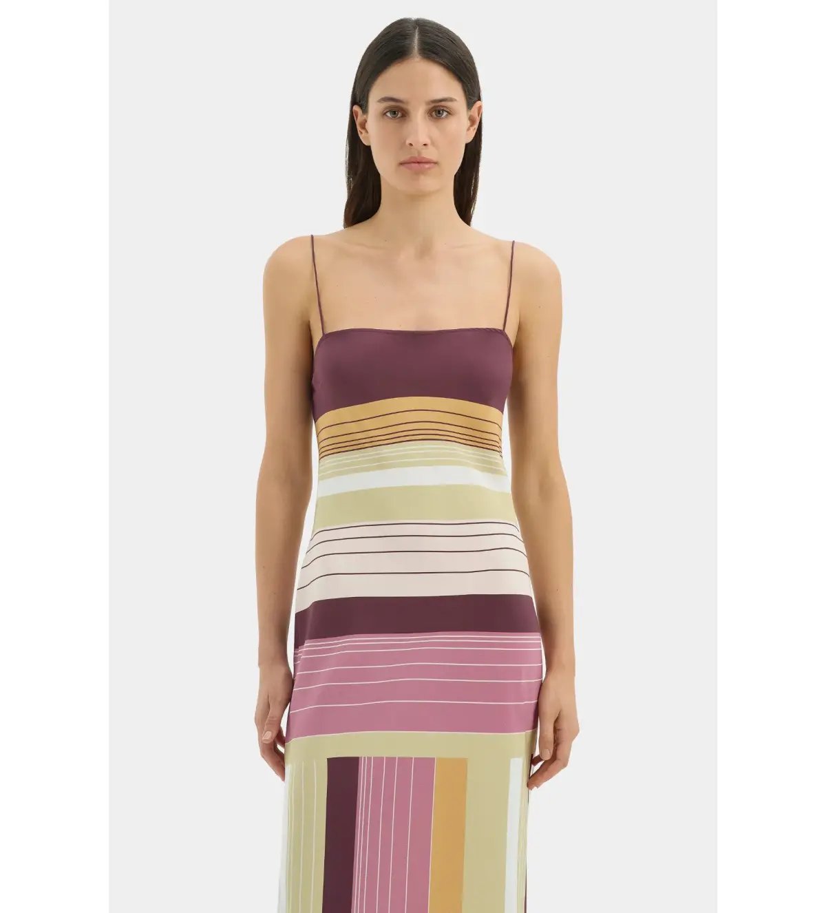 Sir the Label Fontana Slip Maxi Dress Elisa Stripe Size 1 AU 8 photo 5