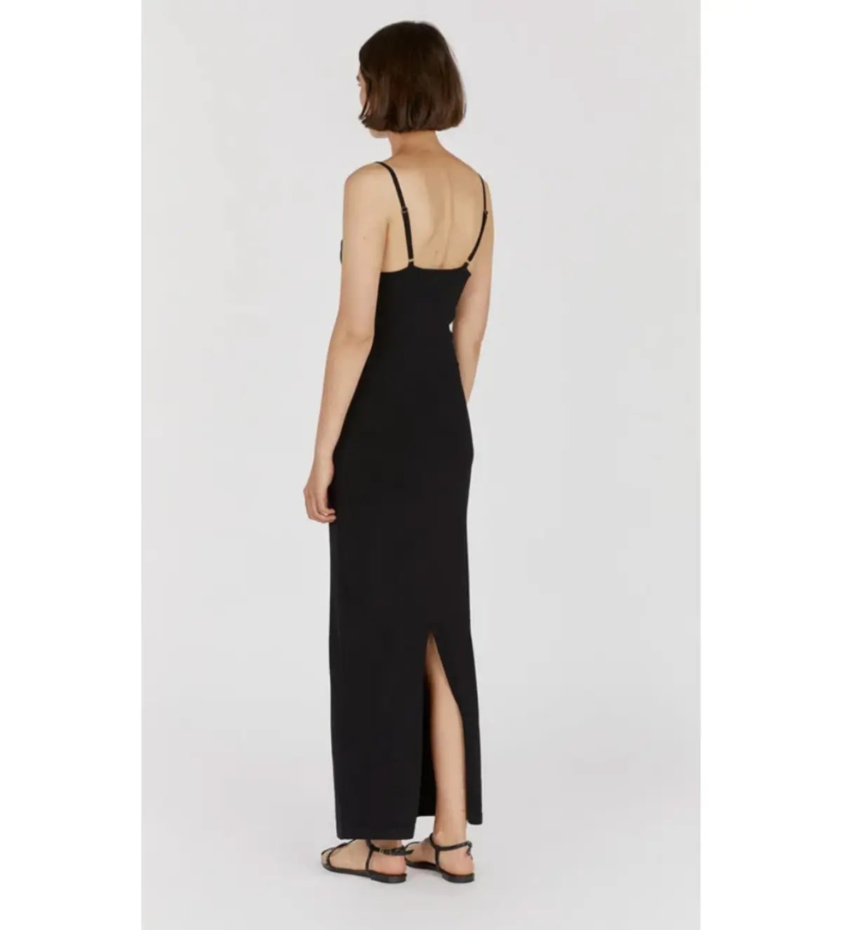 Dissh Cora Black Knit Maxi Dress Black Size AU 12 photo 2