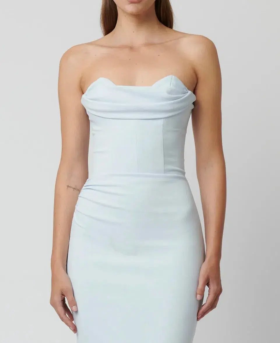 Effie Kats Rozela Midi Dress Ice Blue Size 12 photo 2