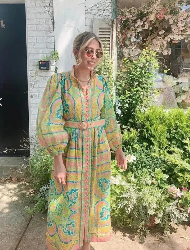 Zimmermann Estelle Buttoned Midi Dress Size 10 photo 2