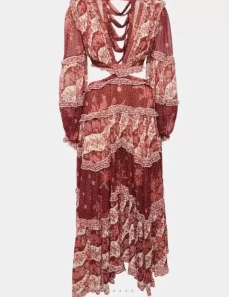 Zimmermann Eyes On Summer Maxi Dress Size AU 12 photo 5