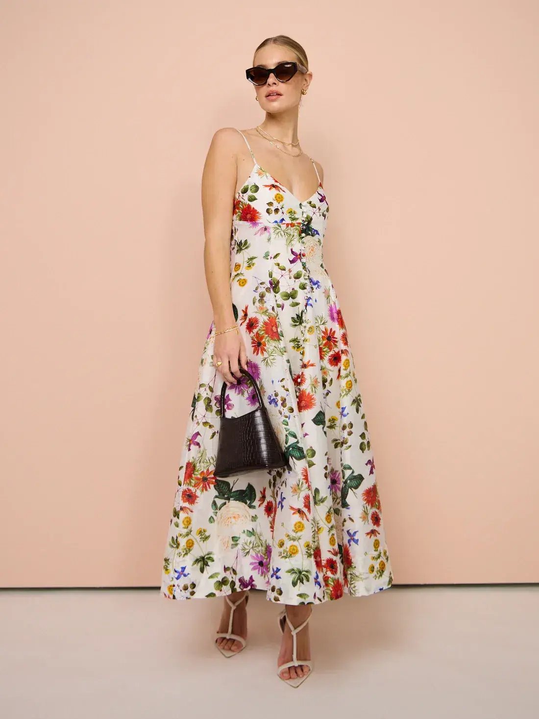 Sofia The Label Enchanted Floral Midi Dress Enchanted Floral Size 8 photo 5