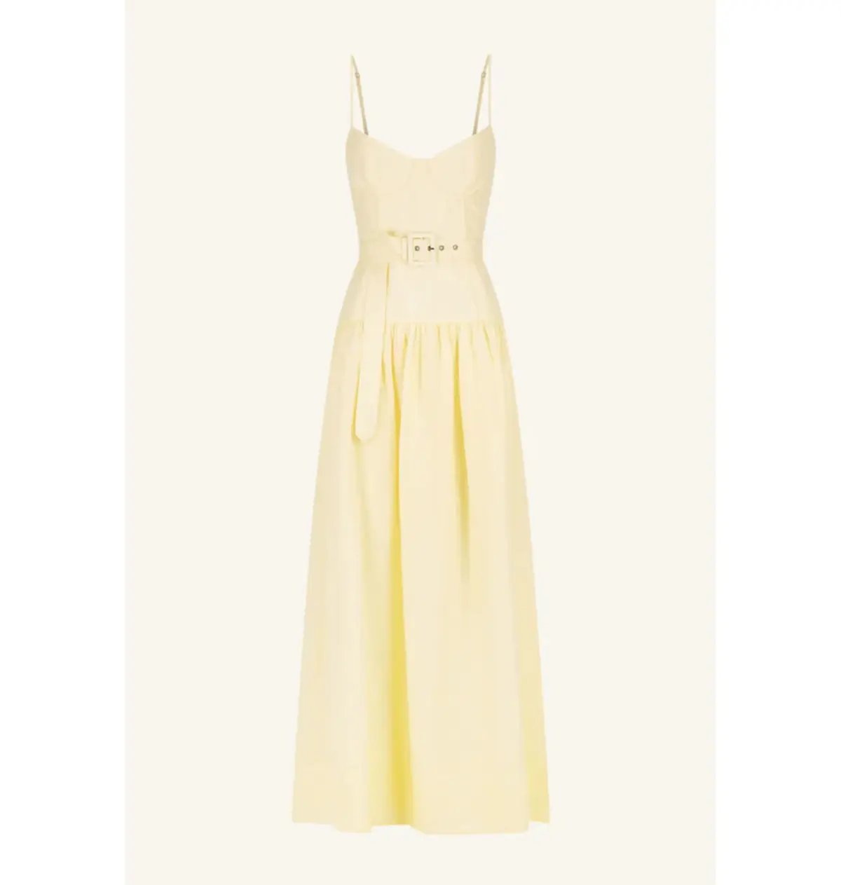 Shona Joy Limon Panelled Bustier Maxi Dress in Lemonade Size AU 8 photo 5