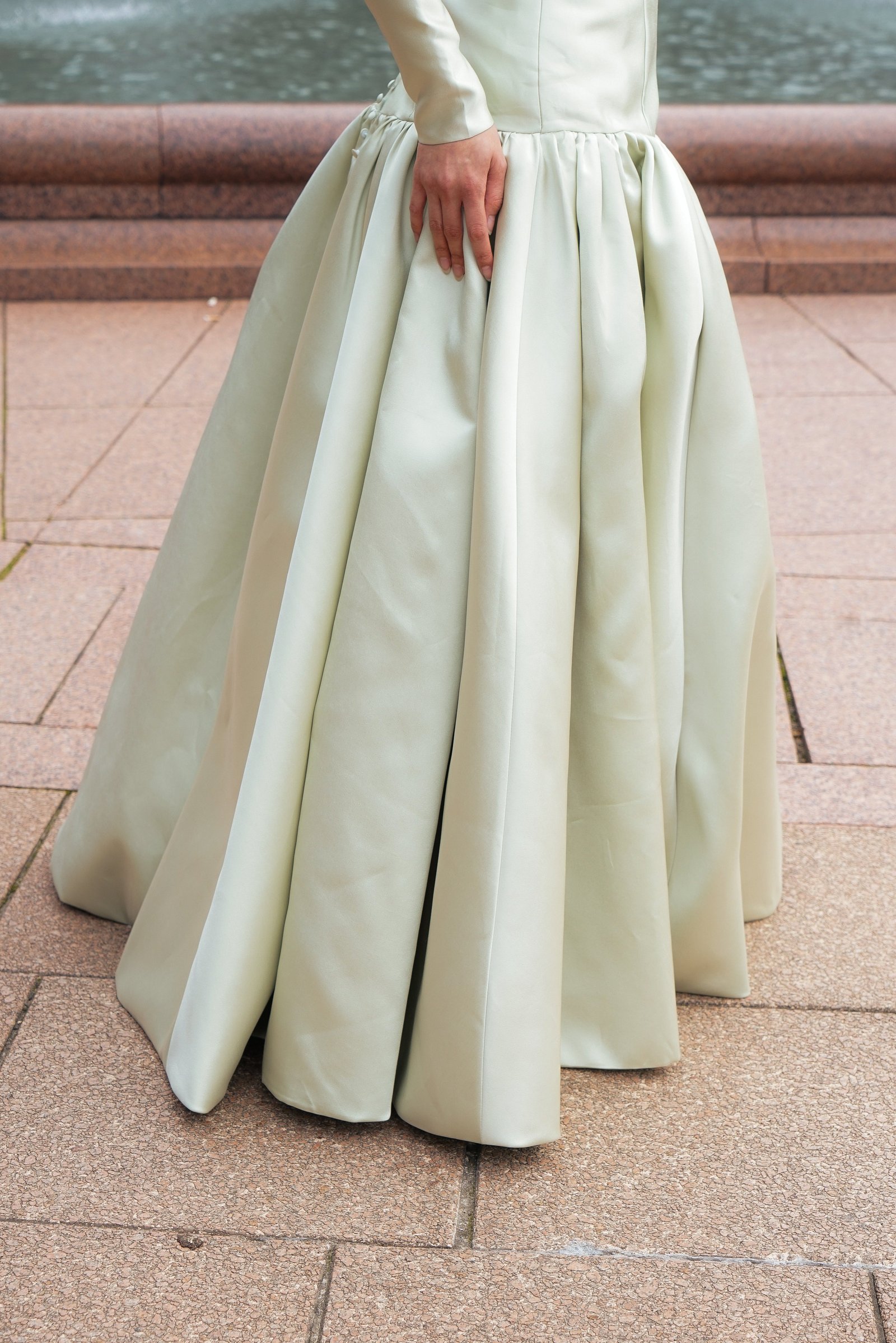 GENEVIEVE GOWN BY MY SECRET WARDROBE GREEN photo 3