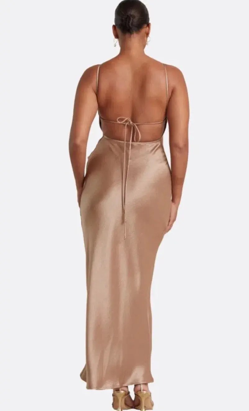 Bec & Bridge Dress The Dreamer Tie Dress In Golden Size AU 10 photo 3