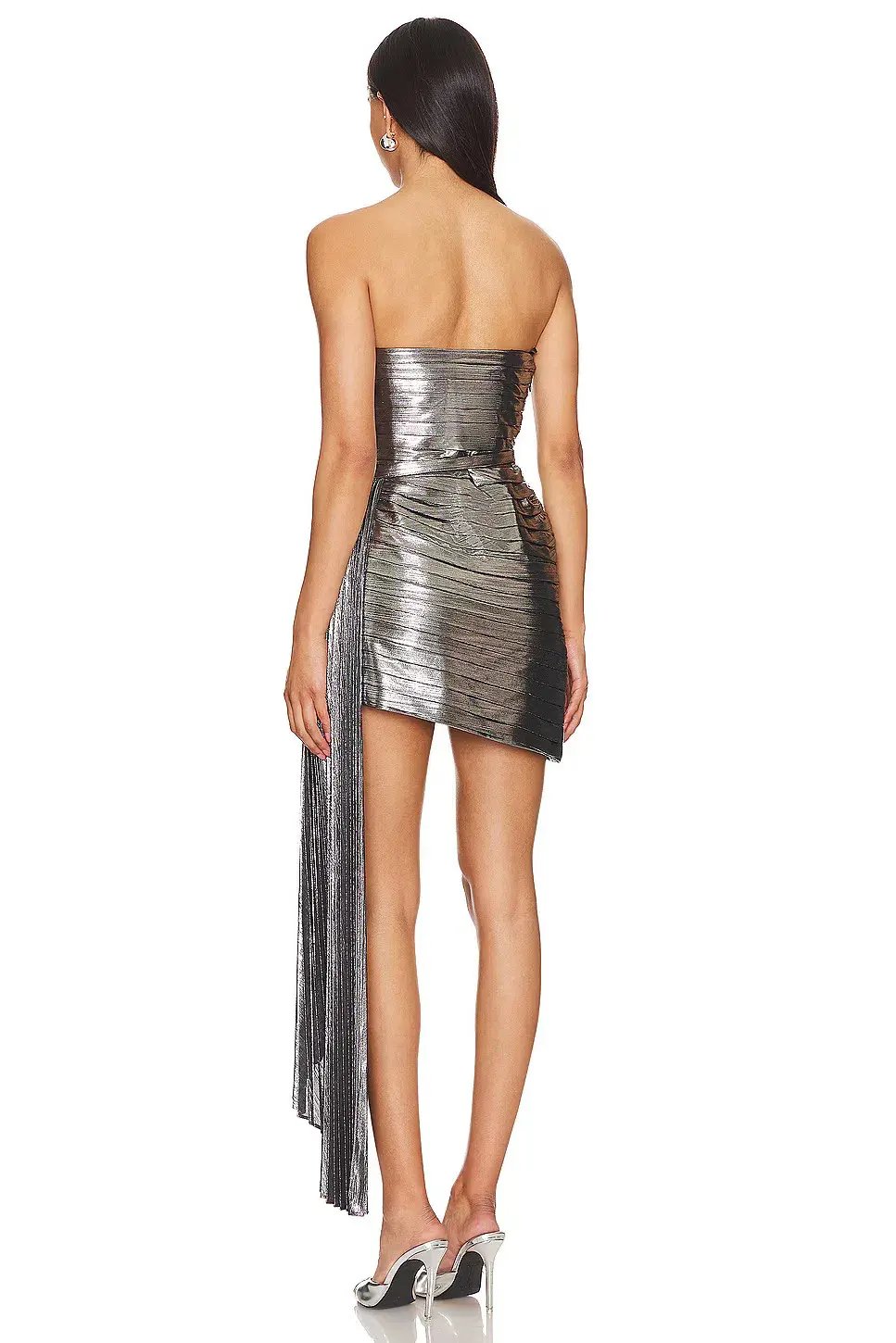 Retrofete Kenzie Mini Dress in Gunmetal Size AU 8 photo 3