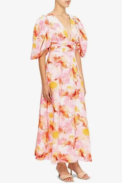 Acler The Hamilton Dress in Pink Floral Size 10 photo 2