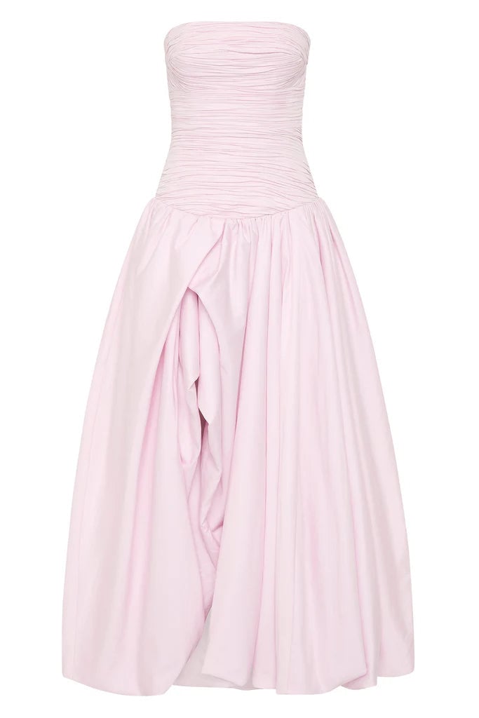 AJE VIOLETTE BUBBLE HEM MAXI DRESS - PASTEL PINK photo 3