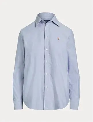 Polo Ralph Lauren THE ICONIC CLASSIC FIT OXFORD SHIRT Blue Size 12 photo 4