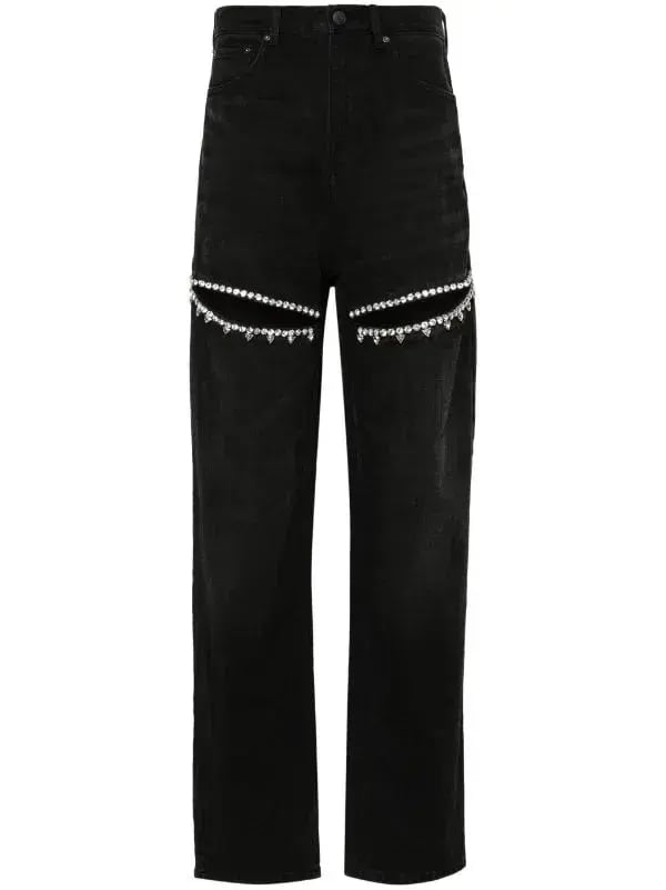 Area Crystal Slit Jeans Black Size 26 / AU 8 photo 5