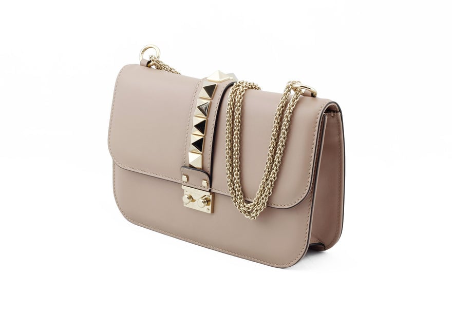 Valentino Garavani Lock Leather Shoulder Bag photo 3
