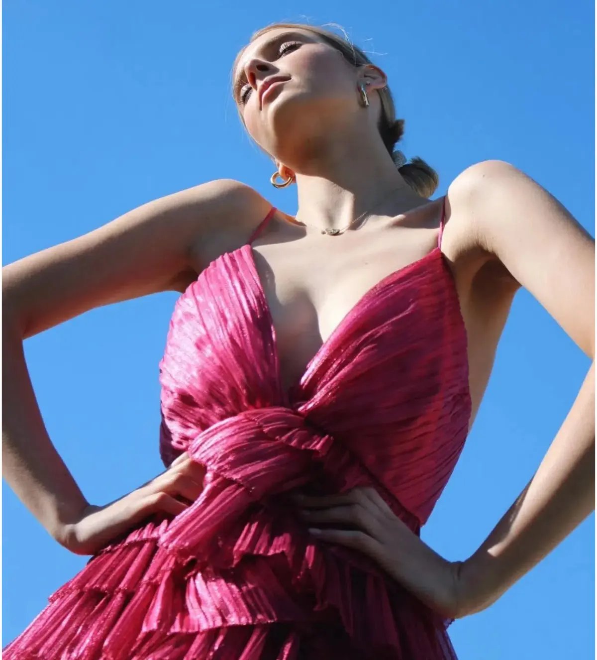 Alice McCall Making Me Blush Tiered Ruffle Gown Pink Size AU 8 photo 5