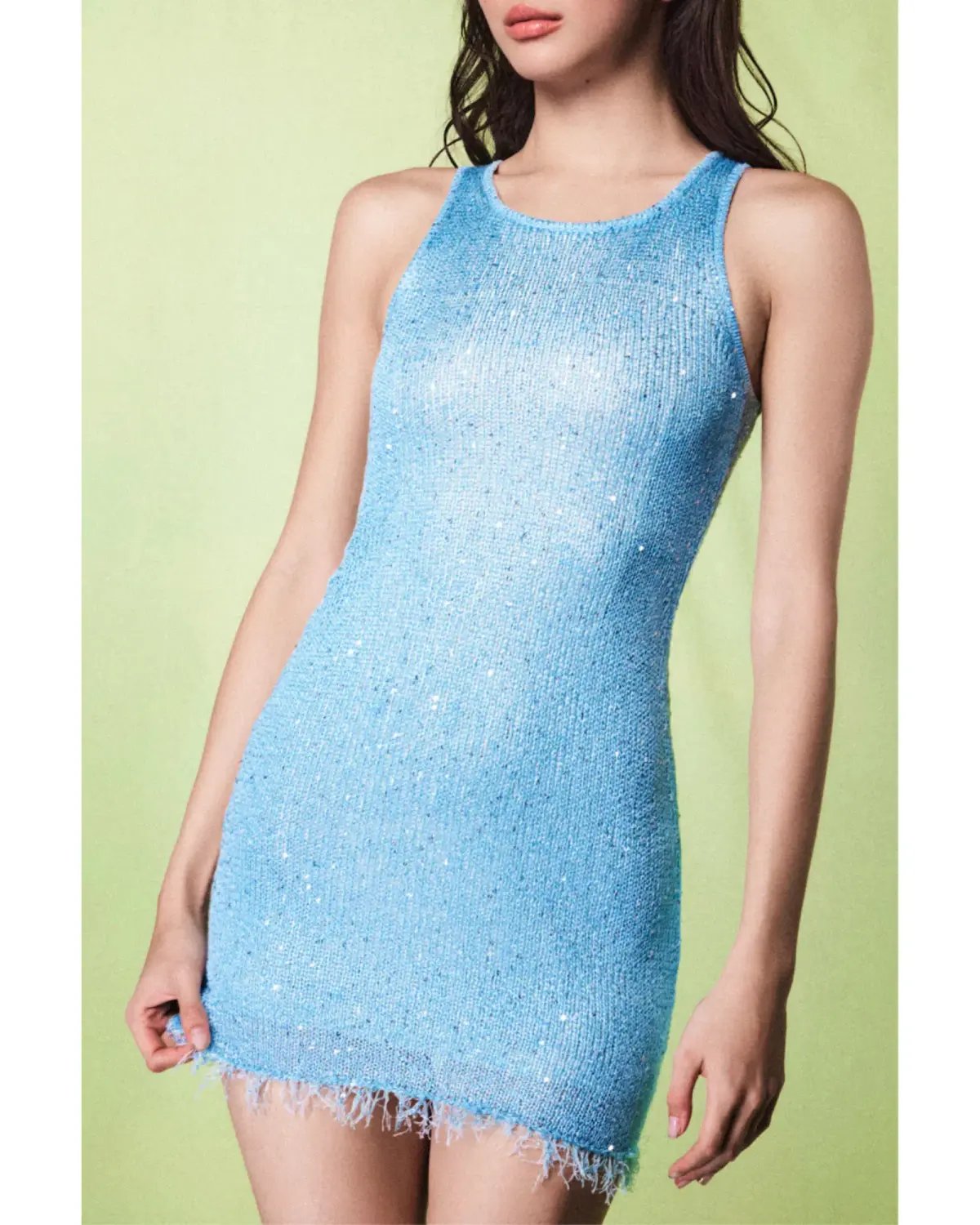 Asta Resort Natalia Mini Dress Baia Blue Sequin Size XS / AU 6 photo 3