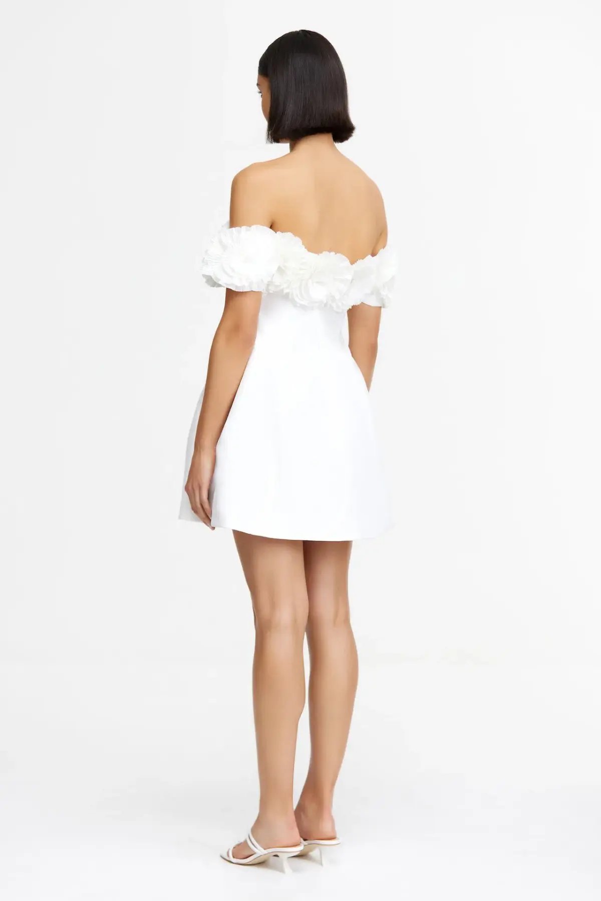 Acler Trusley Mini Dress in Ivory Size 12 photo 3