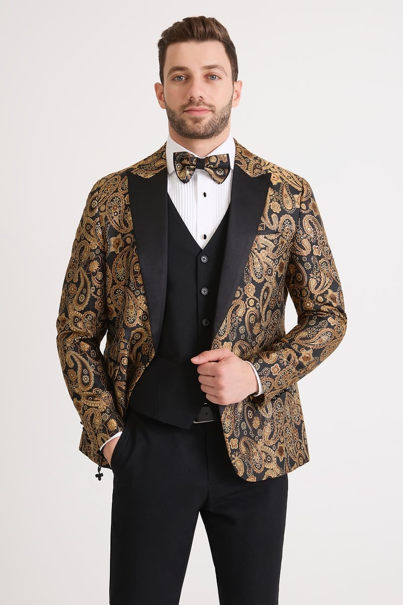 Gold Tuxedo Jacket photo 2