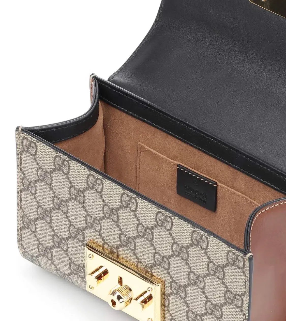 Gucci Padlock GG Supreme Bag Beige/Ebony photo 3
