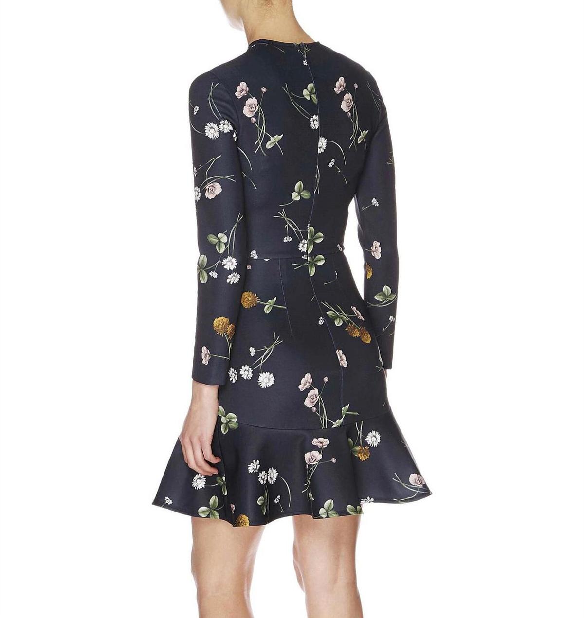 Lover Elder flower Scuba Dress Black Size 14 photo 3