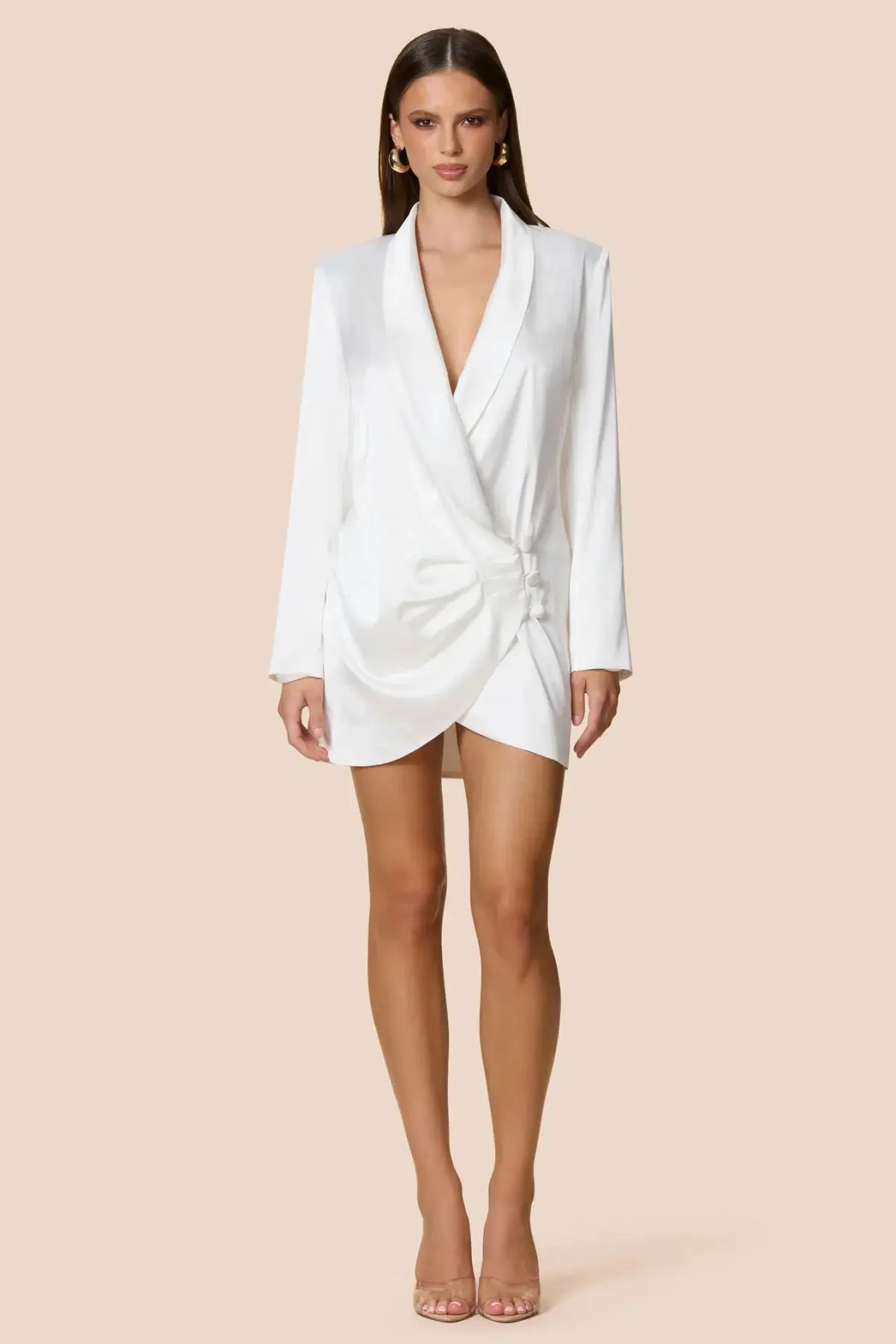 Love Nookie Penelope Blazer Dress Ivory Size 8 photo 4