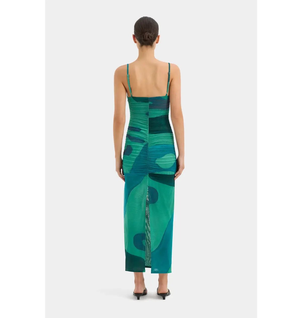 Sir the Label Frankie Midi Dress Emerald Reflection Size AU 6 photo 3