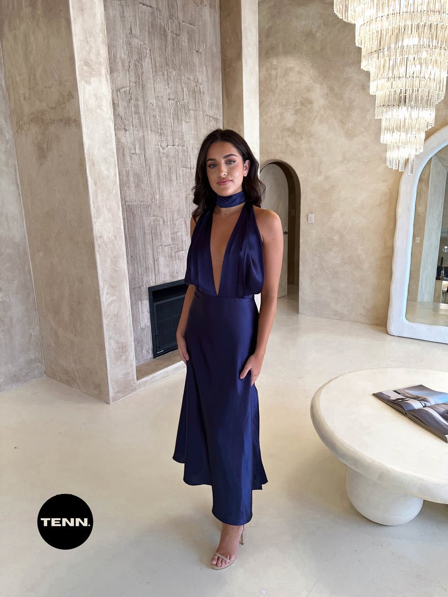 YLD Design Halter Maxi - Navy photo 2